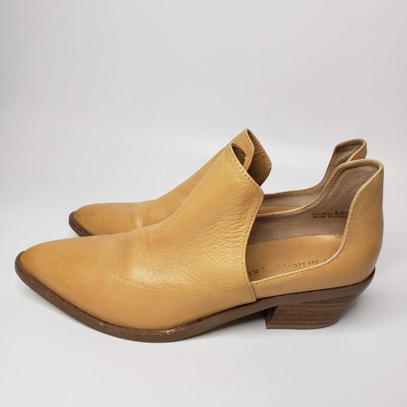 Chinese Laundry Women’s Leather Open Side Slip On Booties Tan Size 6.5 - Picture 4 of 9